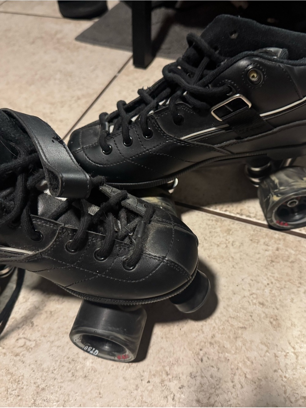 Kids Black Roller Skate Shoes - Classic Quad Skates